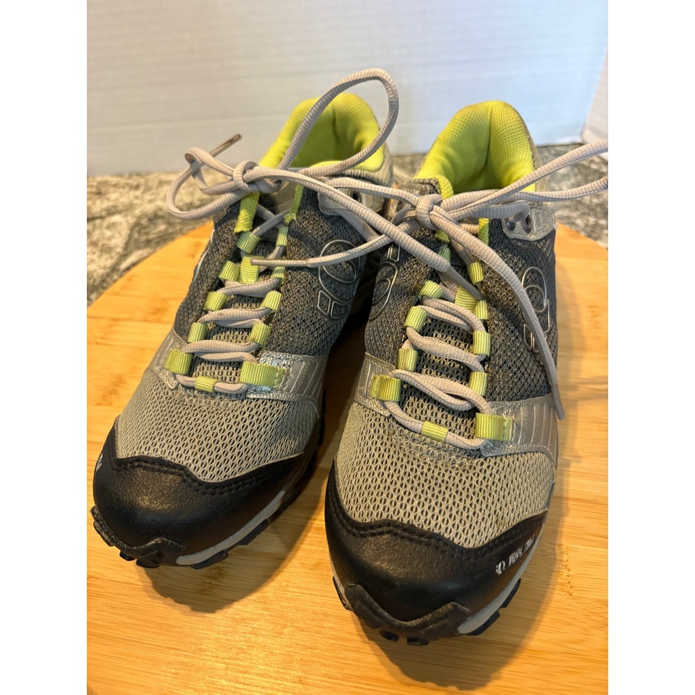 Pearl Izumi X-Alp Seek IV W Womens EUR 39 Grey Lime Green Cycling Shoes 15211002